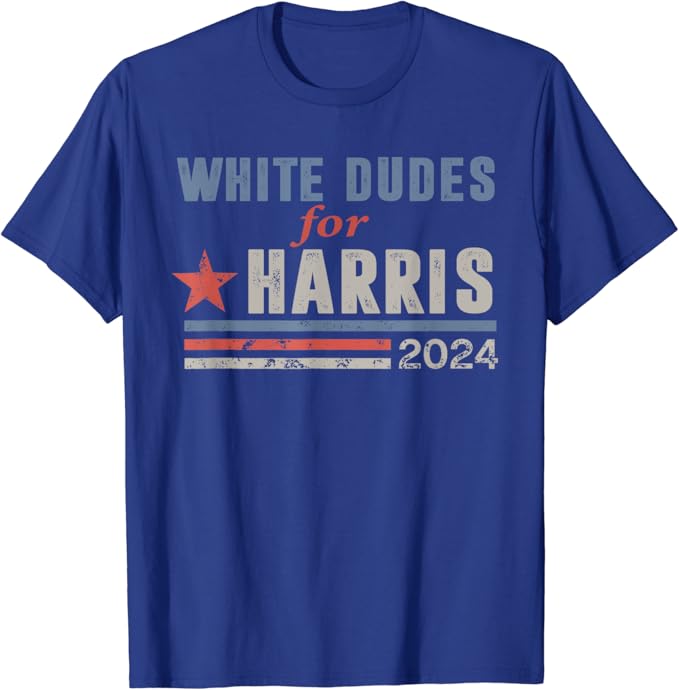 Kamala 2024 T shirt white dudes 1