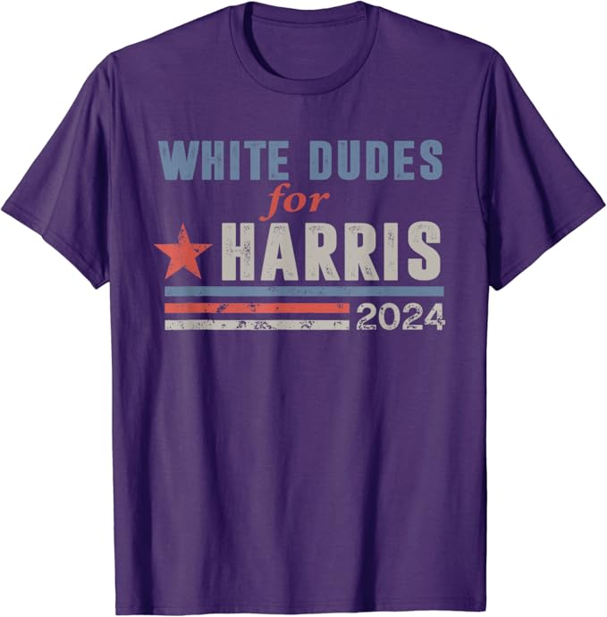 Kamala 2024 T shirt white dudes 1