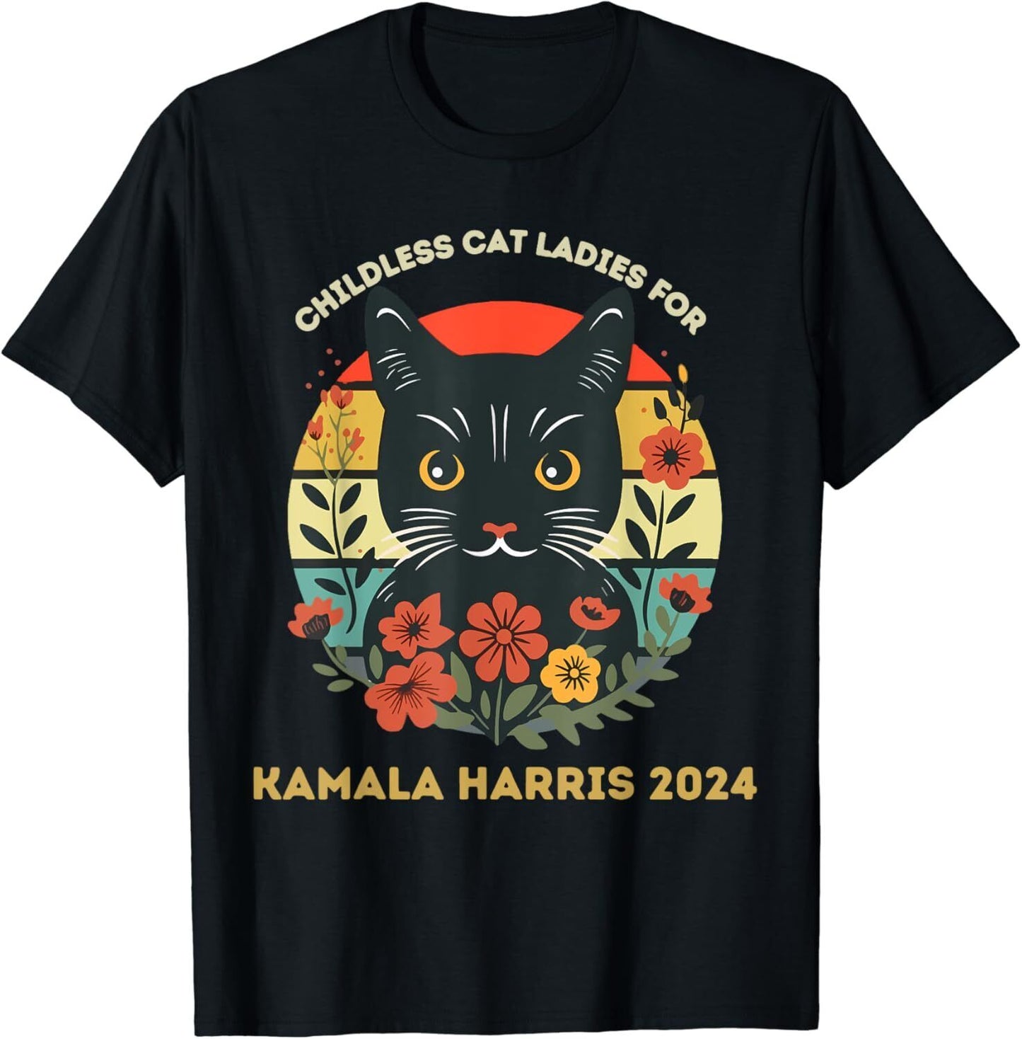 Kamala 2024 T shirt cat lady 2