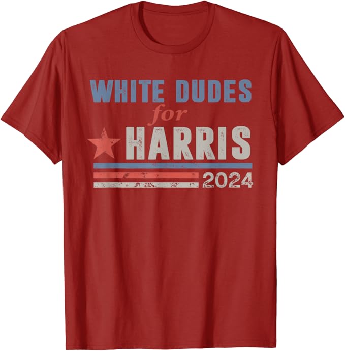 Kamala 2024 T shirt white dudes 1